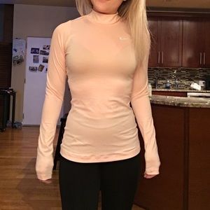 Nike dri-fit turtle neck athletic shirt